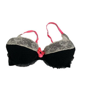 H  & M Black Lace Bra